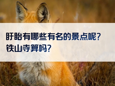 盱眙有哪些有名的景点呢？铁山寺算吗？