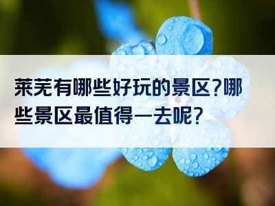 莱芜有哪些好玩的景区？哪些景区最值得一去呢？