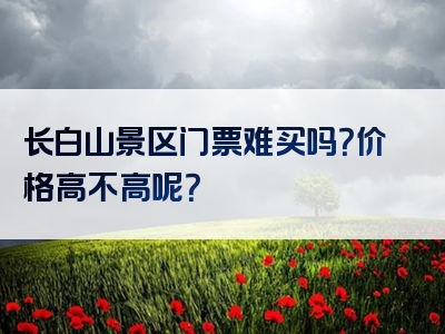 长白山景区门票难买吗？价格高不高呢？