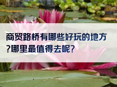 商贸路桥有哪些好玩的地方？哪里最值得去呢？