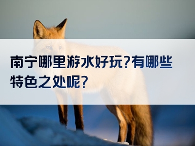 南宁哪里游水好玩？有哪些特色之处呢？