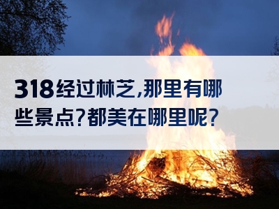 318经过林芝，那里有哪些景点？都美在哪里呢？