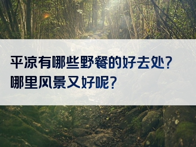 平凉有哪些野餐的好去处？哪里风景又好呢？