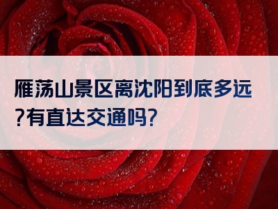 雁荡山景区离沈阳到底多远？有直达交通吗？