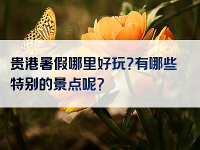 贵港暑假哪里好玩？有哪些特别的景点呢？