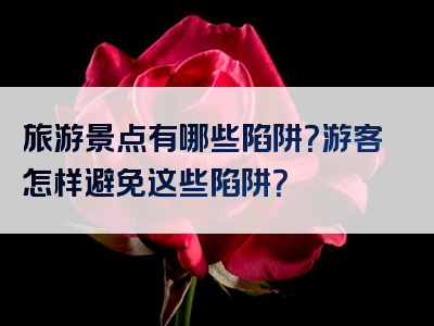 旅游景点有哪些陷阱？游客怎样避免这些陷阱？