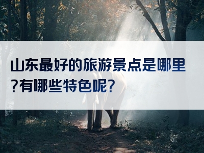 山东最好的旅游景点是哪里？有哪些特色呢？
